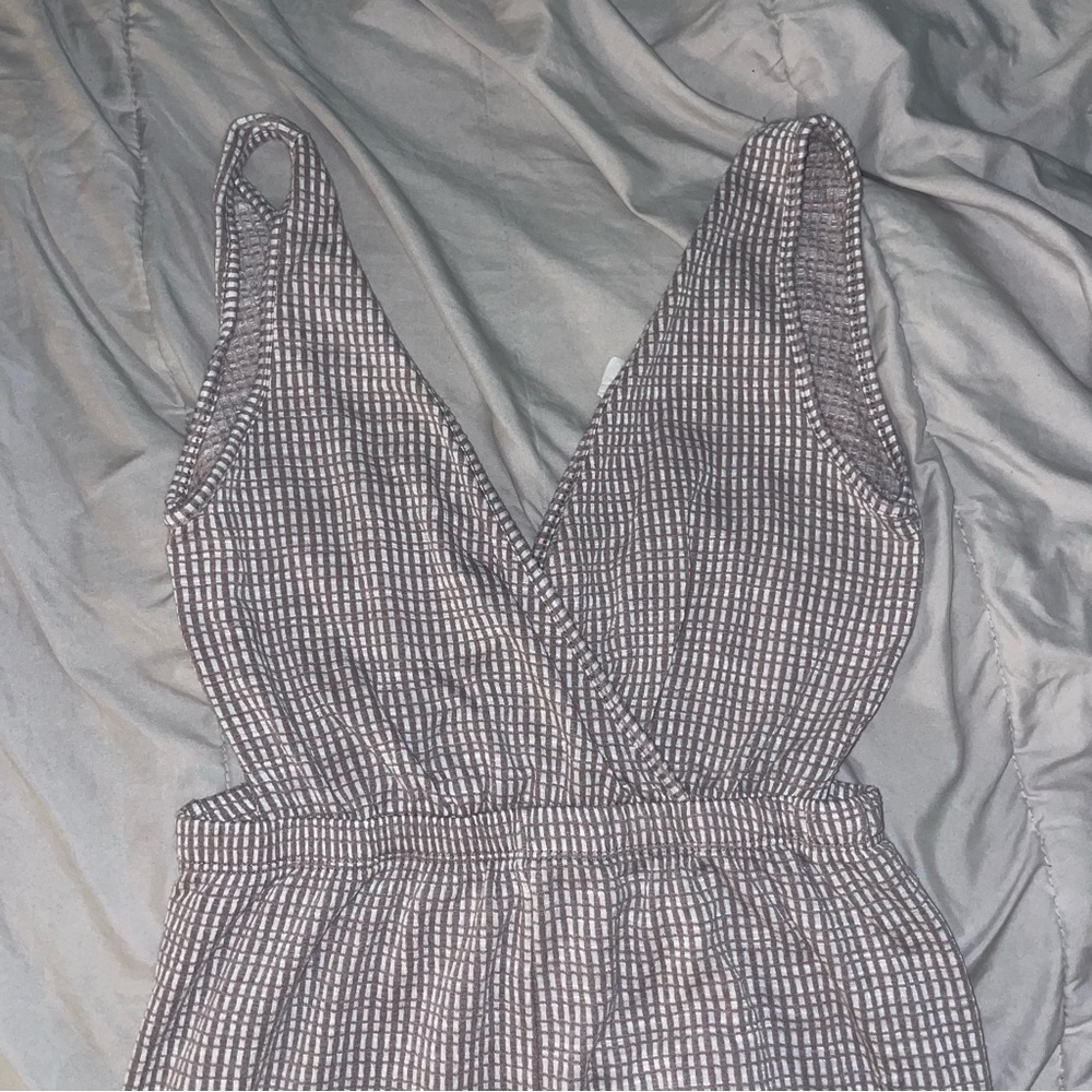 TAN FLARE JUMPSUIT